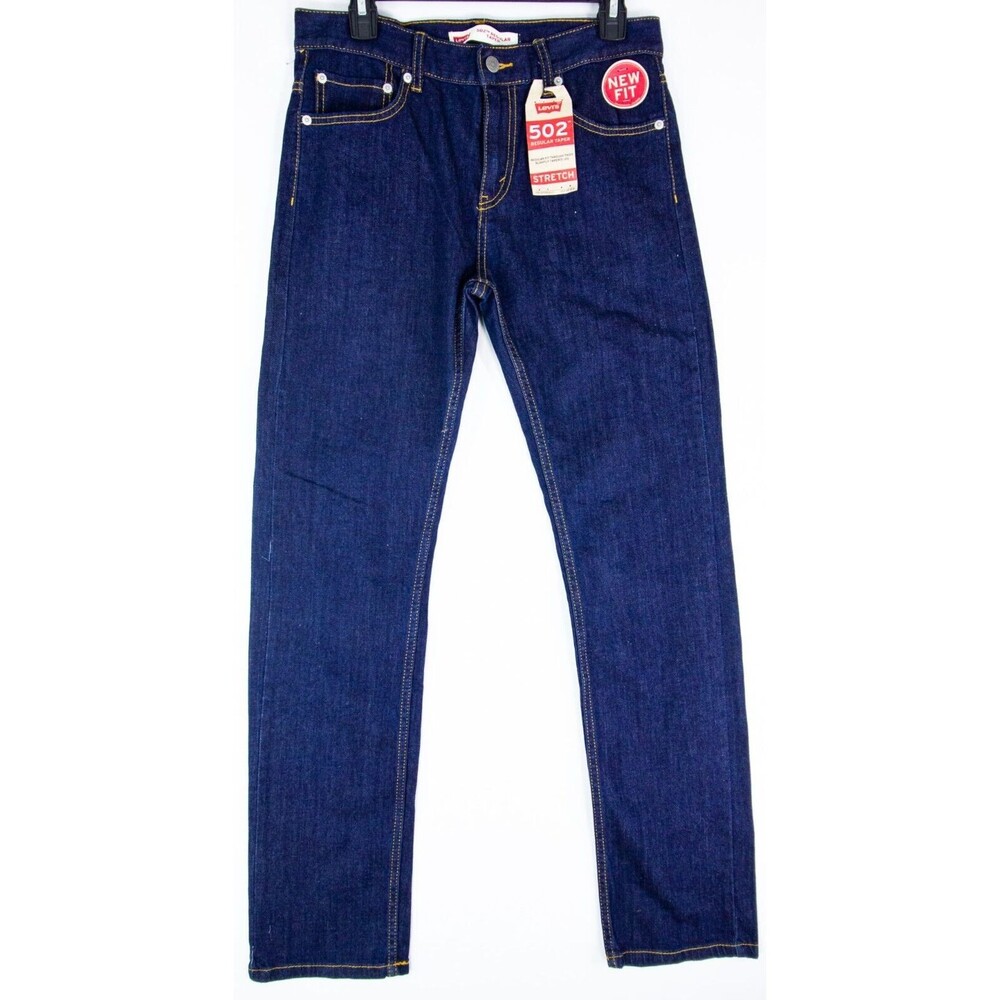 Levis 502 Regular Taper Jeans Women 18 Regular 29x29 Stretch High Rise Blue NWT